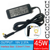 19V 2.37A Adaptor AC pentru laptop pentru Acer Travelmate P238 P256 P258 P276 P277 P449 ADP-45HE B A13-045N2A N15W3 N15Q3