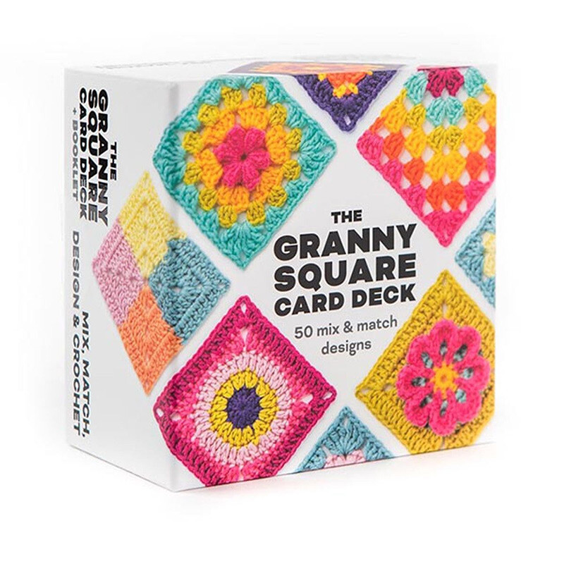 50 komada Mix Matches Designs The Granny Square Card Decks Komplet za pletenje za odrasle DIY set pletenih uzoraka