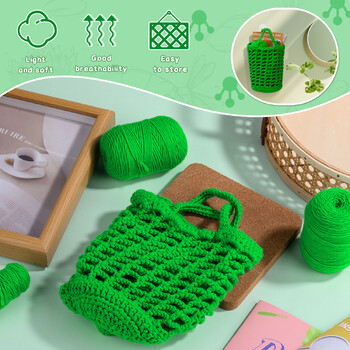 Frog Crochet Starter Kit με Βήμα-Βήμα εκπαιδευτικά βίντεο, Κιτ βελονάκι για αρχάριους, Πτυσσόμενη τσάντα αποθήκευσης για χειροτεχνίες DIY