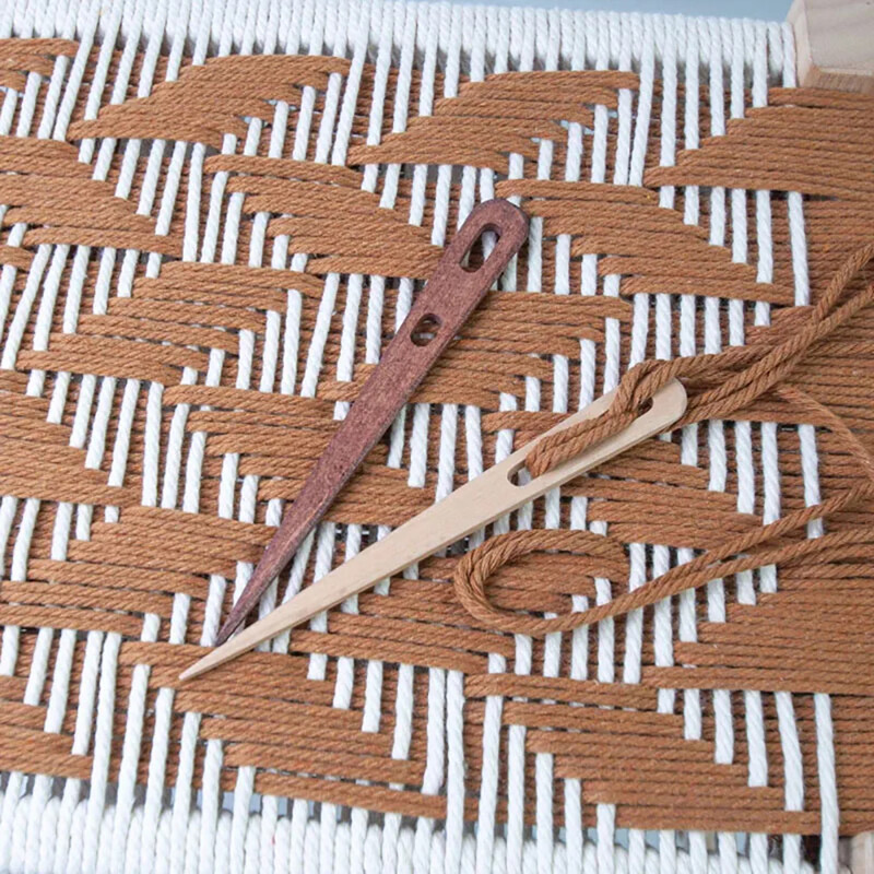2/4x Veľké očká na šitie, DIY drevené tkáčske náradie, gobelíny, látanie, dve veľké očká na pletenie, vyšívanie, remeslá