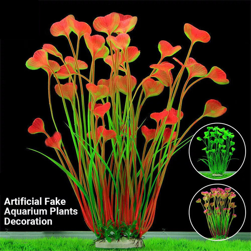 40CM luminoase plante artificiale subacvatice acvariu rezervor de pește alge marine decorare apă iarbă ornamente simulare plante acvatice