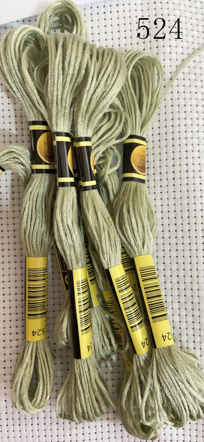 vieno kambario 10 vienetų kryžminio dygsnio siūlai / siuvinėjimo kryželiu siūlai / Individualių siūlų spalvos 07-2