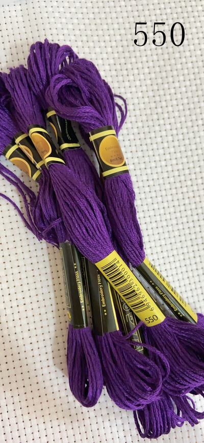 vieno kambario 10 vienetų kryžminio dygsnio siūlai / siuvinėjimo kryželiu siūlai / Individualių siūlų spalvos 07-2