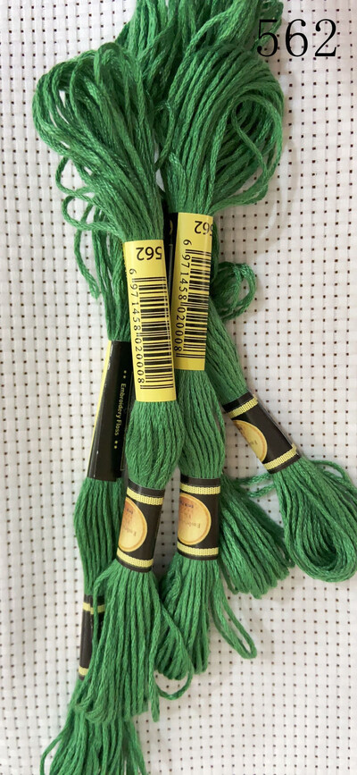 vieno kambario 10 vienetų kryžminio dygsnio siūlai / siuvinėjimo kryželiu siūlai / Individualių siūlų spalvos 07-2