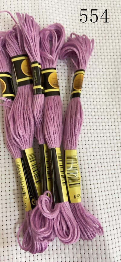 vieno kambario 10 vienetų kryžminio dygsnio siūlai / siuvinėjimo kryželiu siūlai / Individualių siūlų spalvos 07-2