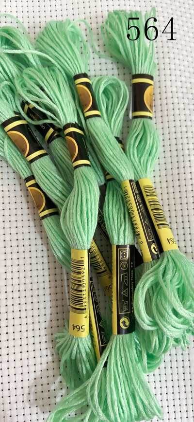 vieno kambario 10 vienetų kryžminio dygsnio siūlai / siuvinėjimo kryželiu siūlai / Individualių siūlų spalvos 07-2