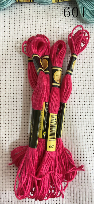 vieno kambario 10 vienetų kryžminio dygsnio siūlai / siuvinėjimo kryželiu siūlai / Individualių siūlų spalvos 07-2