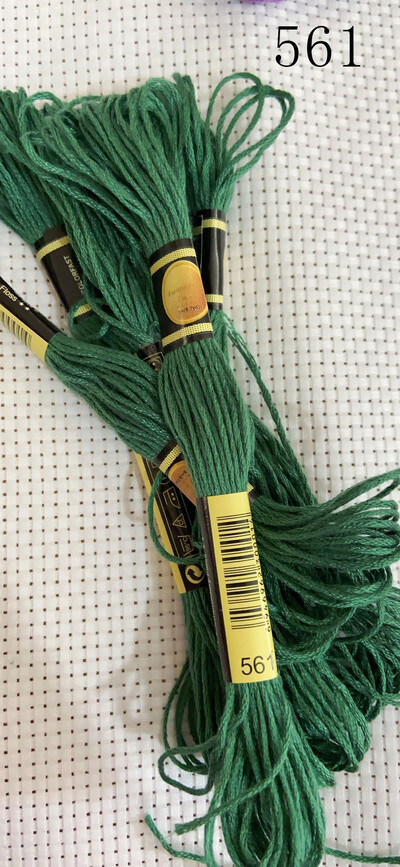 vieno kambario 10 vienetų kryžminio dygsnio siūlai / siuvinėjimo kryželiu siūlai / Individualių siūlų spalvos 07-2