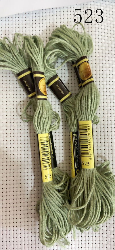 vieno kambario 10 vienetų kryžminio dygsnio siūlai / siuvinėjimo kryželiu siūlai / Individualių siūlų spalvos 07-2