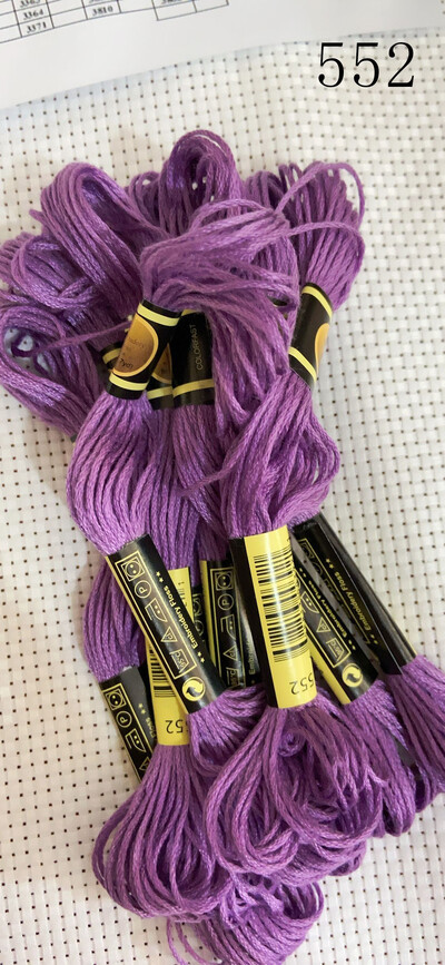 vieno kambario 10 vienetų kryžminio dygsnio siūlai / siuvinėjimo kryželiu siūlai / Individualių siūlų spalvos 07-2