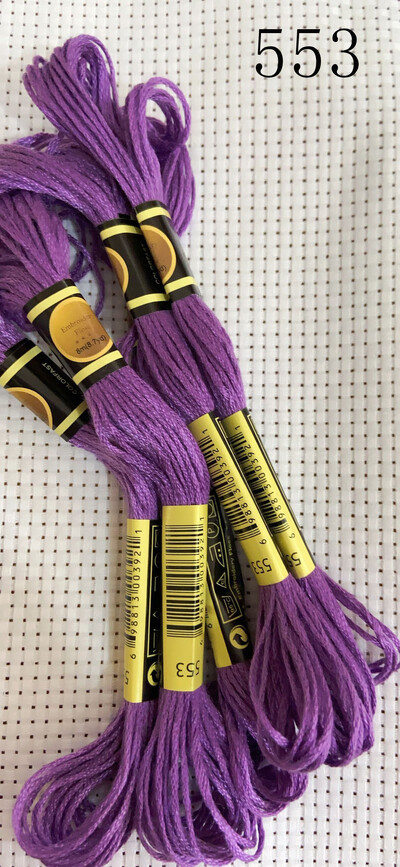 vieno kambario 10 vienetų kryžminio dygsnio siūlai / siuvinėjimo kryželiu siūlai / Individualių siūlų spalvos 07-2