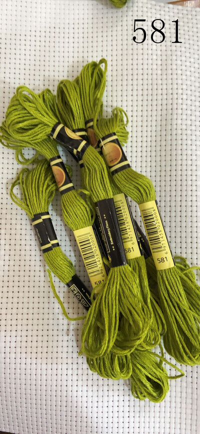 vieno kambario 10 vienetų kryžminio dygsnio siūlai / siuvinėjimo kryželiu siūlai / Individualių siūlų spalvos 07-2