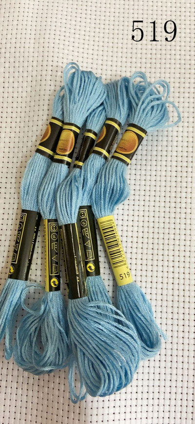 vieno kambario 10 vienetų kryžminio dygsnio siūlai / siuvinėjimo kryželiu siūlai / Individualių siūlų spalvos 07-2