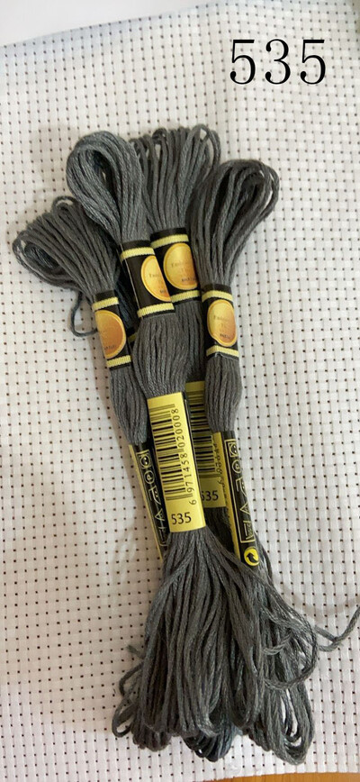 vieno kambario 10 vienetų kryžminio dygsnio siūlai / siuvinėjimo kryželiu siūlai / Individualių siūlų spalvos 07-2