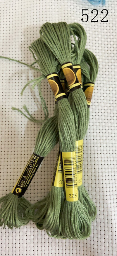 vieno kambario 10 vienetų kryžminio dygsnio siūlai / siuvinėjimo kryželiu siūlai / Individualių siūlų spalvos 07-2