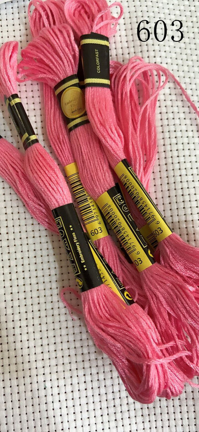 vieno kambario 10 vienetų kryžminio dygsnio siūlai / siuvinėjimo kryželiu siūlai / Individualių siūlų spalvos 07-2