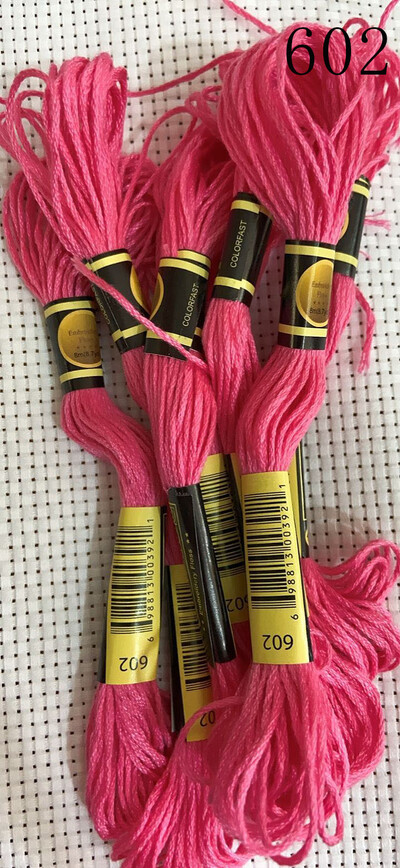 vieno kambario 10 vienetų kryžminio dygsnio siūlai / siuvinėjimo kryželiu siūlai / Individualių siūlų spalvos 07-2