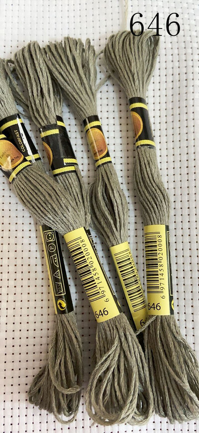 vieno kambario 10 vienetų kryžminio dygsnio siūlai / siuvinėjimo kryželiu siūlai / Individualių siūlų spalvos 07-2