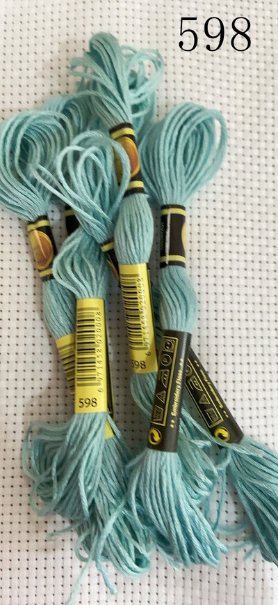 vieno kambario 10 vienetų kryžminio dygsnio siūlai / siuvinėjimo kryželiu siūlai / Individualių siūlų spalvos 07-2