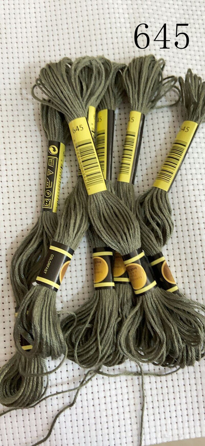 vieno kambario 10 vienetų kryžminio dygsnio siūlai / siuvinėjimo kryželiu siūlai / Individualių siūlų spalvos 07-2