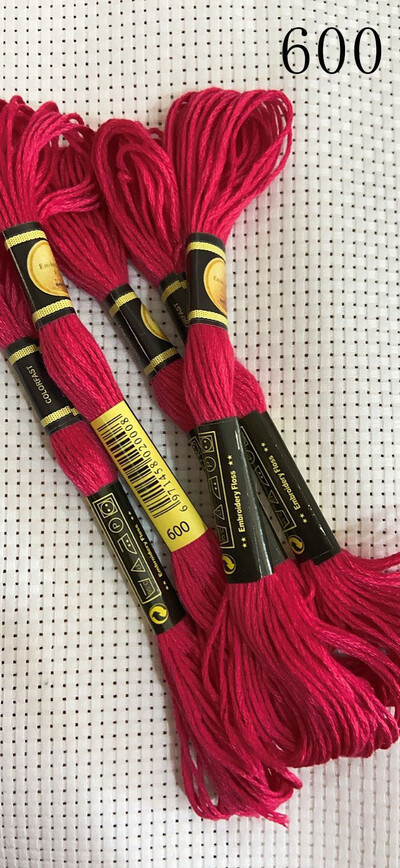 vieno kambario 10 vienetų kryžminio dygsnio siūlai / siuvinėjimo kryželiu siūlai / Individualių siūlų spalvos 07-2