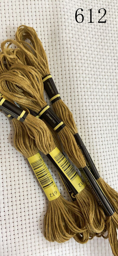 vieno kambario 10 vienetų kryžminio dygsnio siūlai / siuvinėjimo kryželiu siūlai / Individualių siūlų spalvos 07-2