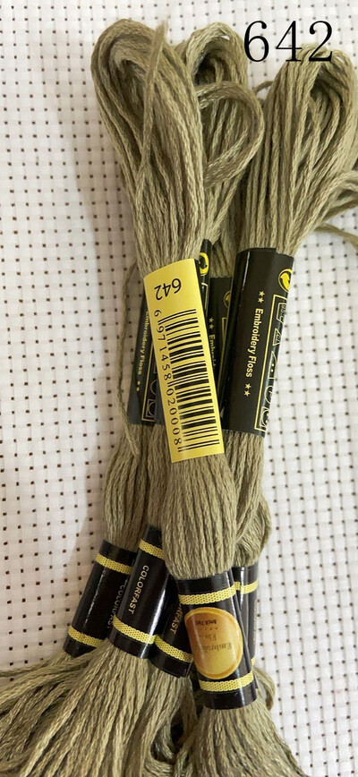 vieno kambario 10 vienetų kryžminio dygsnio siūlai / siuvinėjimo kryželiu siūlai / Individualių siūlų spalvos 07-2