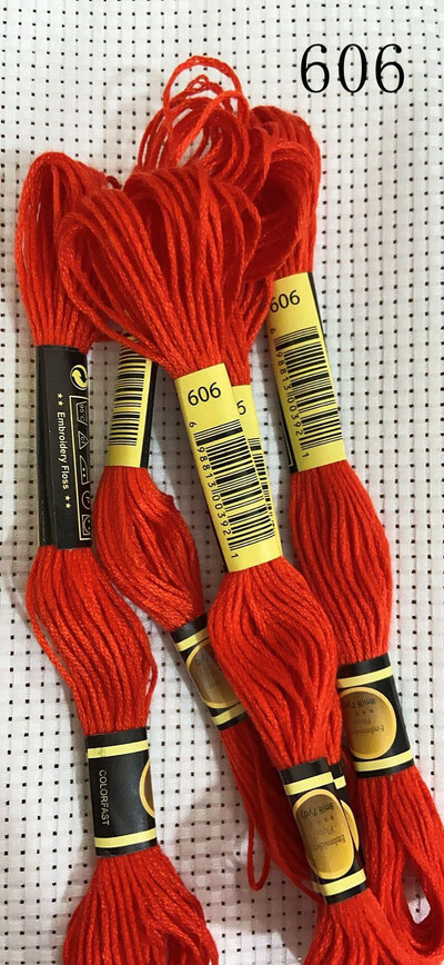 vieno kambario 10 vienetų kryžminio dygsnio siūlai / siuvinėjimo kryželiu siūlai / Individualių siūlų spalvos 07-2