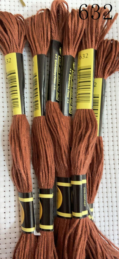 vieno kambario 10 vienetų kryžminio dygsnio siūlai / siuvinėjimo kryželiu siūlai / Individualių siūlų spalvos 07-2