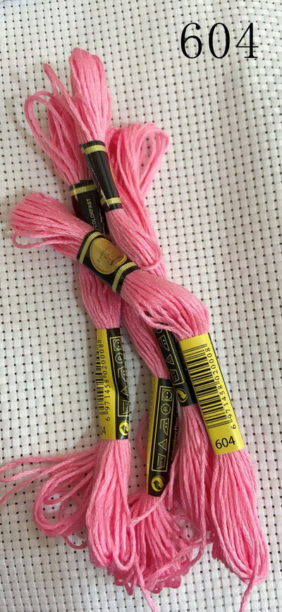 vieno kambario 10 vienetų kryžminio dygsnio siūlai / siuvinėjimo kryželiu siūlai / Individualių siūlų spalvos 07-2