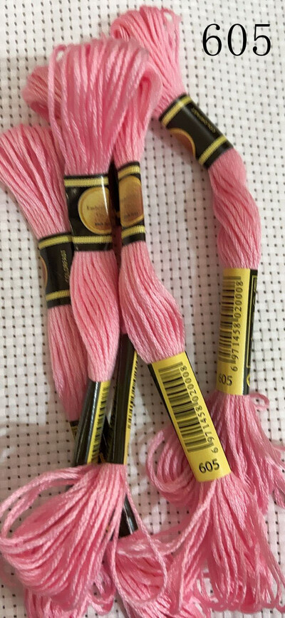 vieno kambario 10 vienetų kryžminio dygsnio siūlai / siuvinėjimo kryželiu siūlai / Individualių siūlų spalvos 07-2