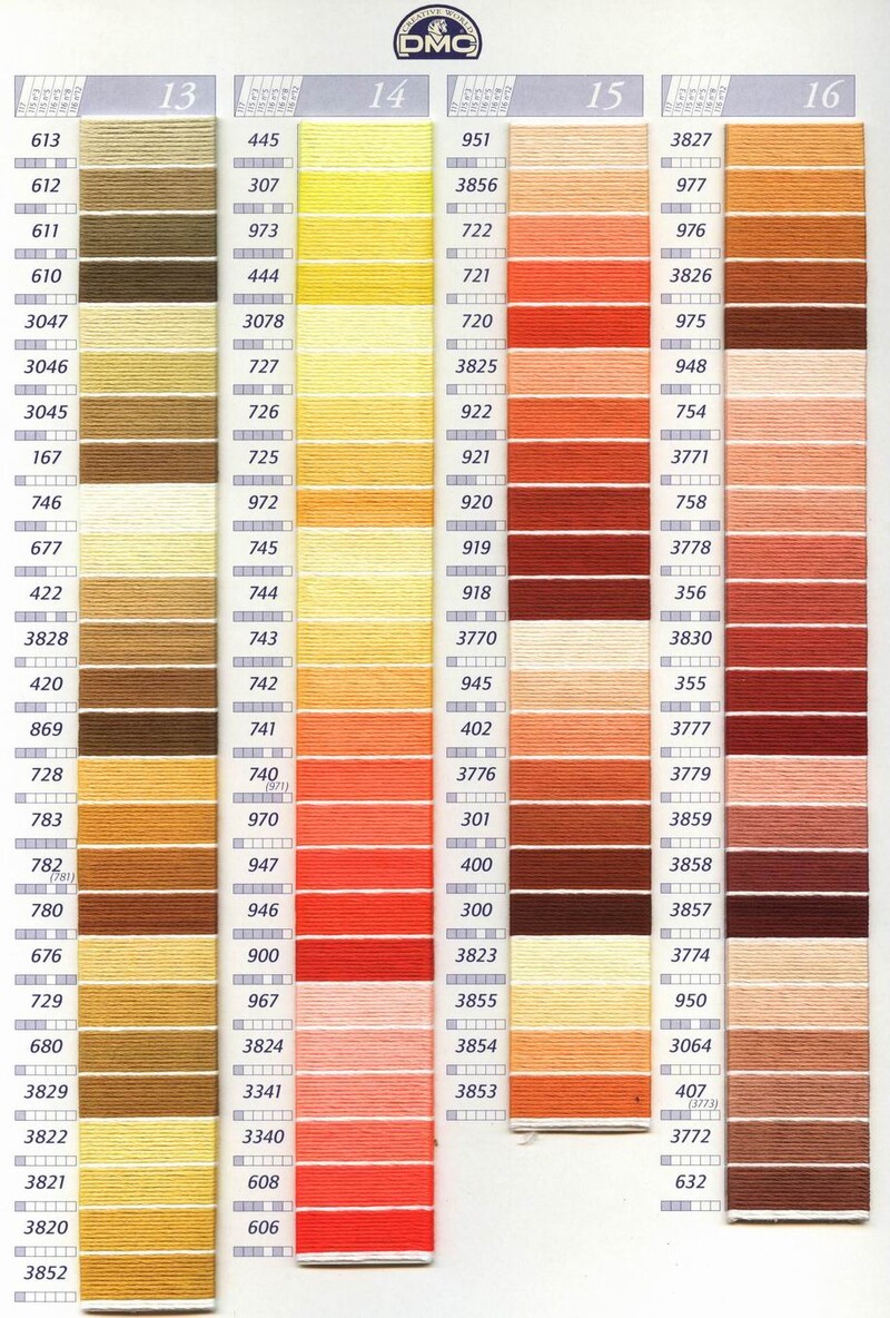 vieno kambario 10 vienetų kryžminio dygsnio siūlai / siuvinėjimo kryželiu siūlai / Individualių siūlų spalvos 07-2