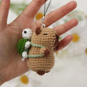 Capybara DIY Kit Crochet Crochet Beginner Gemed Animal Kit Χειροποίητο σετ DIY με βελονάκι Μη ολοκληρωμένο προϊόν