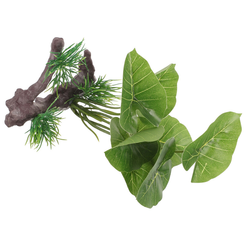 Mesterséges vízi növények valósághű víz alatti hamis akvárium magas akváriumi műanyag teknős kompakt dekoráció Betta fű számára