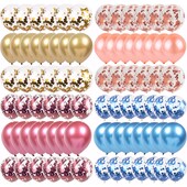 Baloni Potrepštine za svadbe Tuširanje djeteta Valentinovo Rođendan Sretan ukras Obljetnica Spol Otkrij Crno Ružičasto Plavo