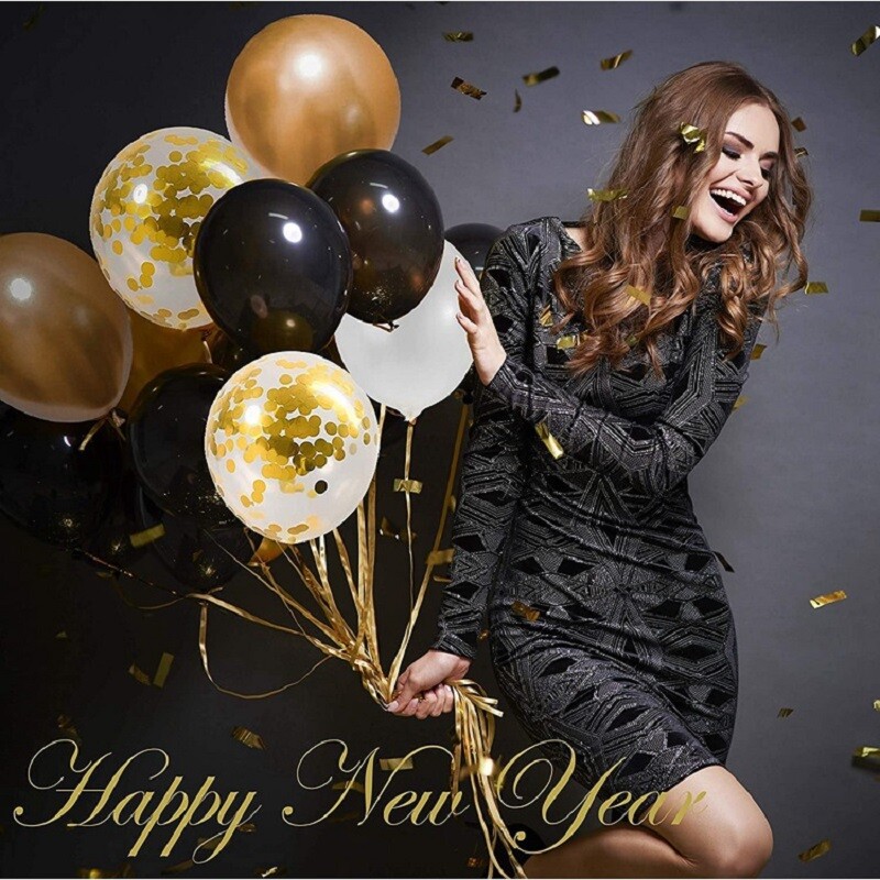 Baloane Baby Shower Valentine's Birthday Party Decoration Nunta Ziua Mamei Sex Reveal Negru Set Complet Burlac Latex