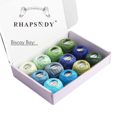 Háčkovacia niť Rhapsody veľkosť č. 8, perlová bavlna, dvojitá mercerizovaná dlhovláknitá egyptská bavlna DM*C, 160 dostupných farieb