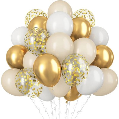 20 kom 12 inčni konfeti lateks balon s metalnim setom balon rođendanska zabava prikladni tuševi dekoracije za vjenčanja Globos