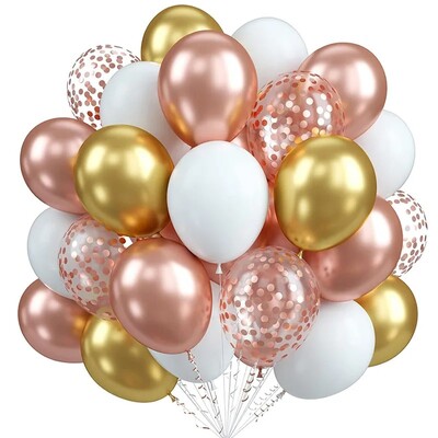 20 kom 12 inčni konfeti lateks balon s metalnim setom balon rođendanska zabava prikladni tuševi dekoracije za vjenčanja Globos