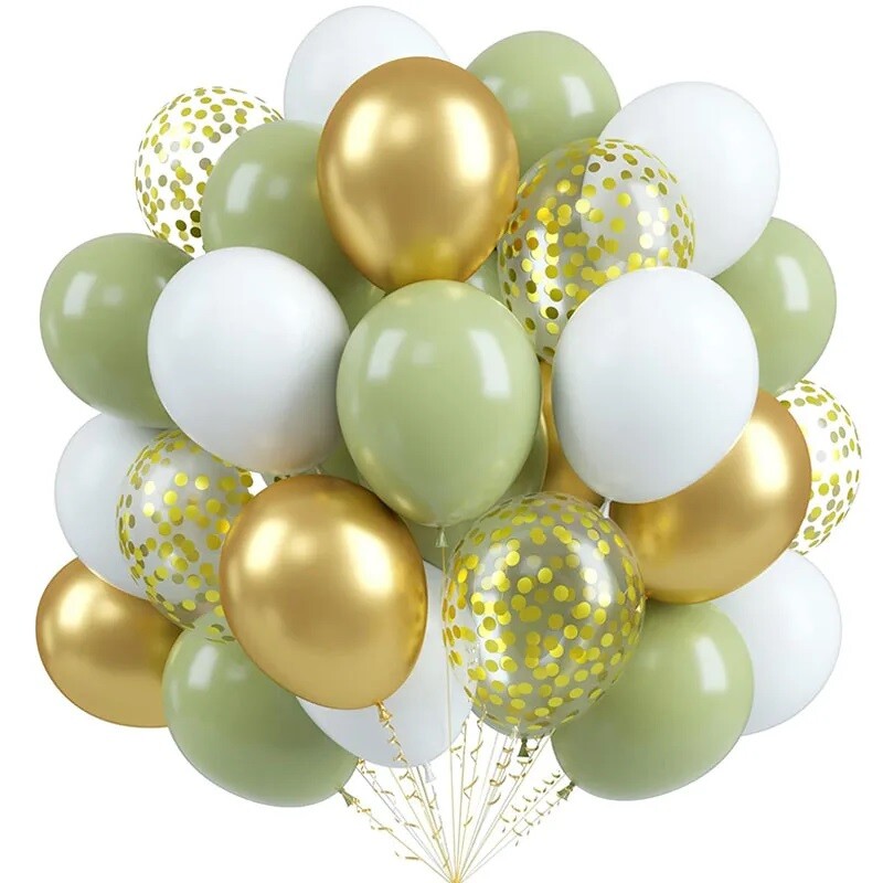 20 kom 12 inčni konfeti lateks balon s metalnim setom balon rođendanska zabava prikladni tuševi dekoracije za vjenčanja Globos