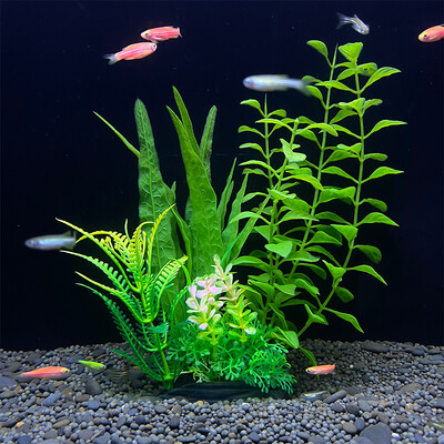 18cm Fish Bowl Στολίδι Φυτό Ενυδρείο Τεχνητό DIY Διακόσμηση Υδάτινα φυτά Πλαστικό Νερό Grass Διακόσμηση δεξαμενής ψαριών 7,09 ίντσες