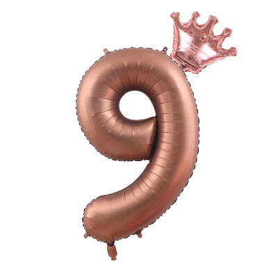 32-palcové zlato, strieborné a čierne číslo fóliové balóny, balón s korunou, obrázok 1, 2, 3, 4, 5, 6 rokov, chlapec, dievča, narodeninová oslava, darček