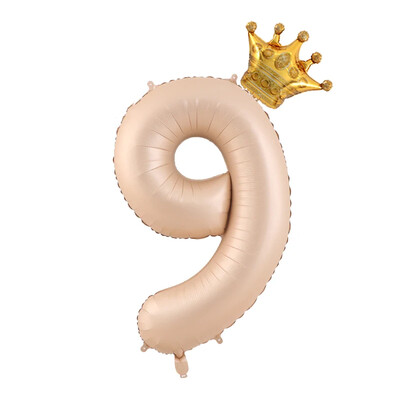 32-palcové zlato, strieborné a čierne číslo fóliové balóny, balón s korunou, obrázok 1, 2, 3, 4, 5, 6 rokov, chlapec, dievča, narodeninová oslava, darček