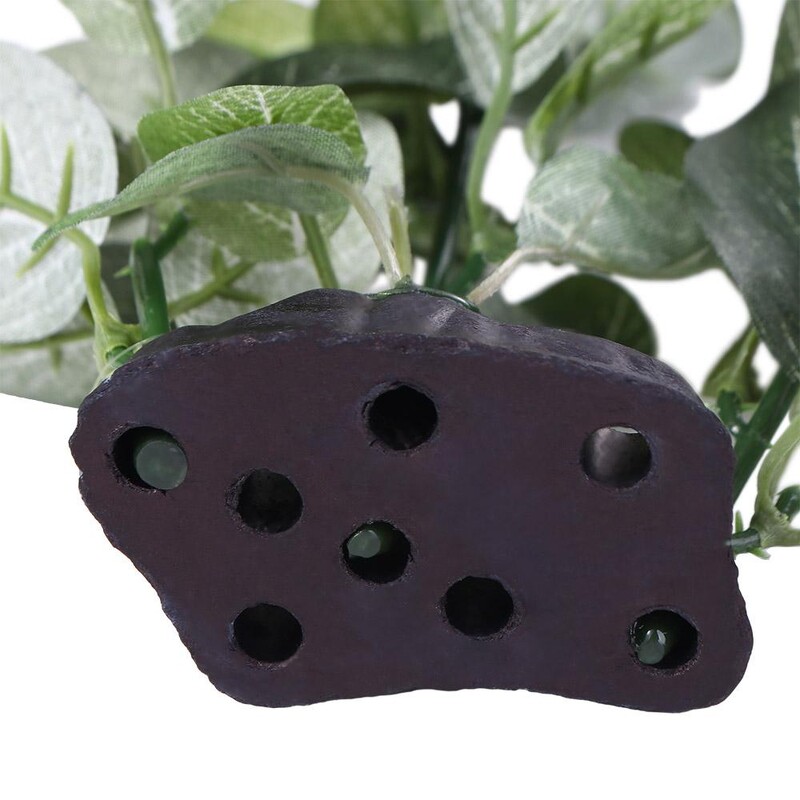 Kreatív selyem műzöld valósághű akvárium dekorációhoz Teknős edénydísz Műnövények Akváriumi növények Ficus fa