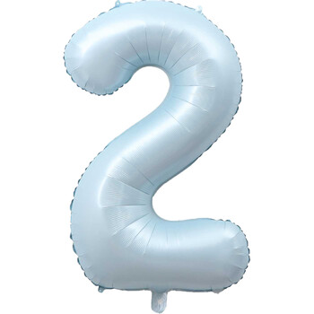 1 τεμ. Μεγάλο 40 ιντσών Αριθμός Baby Blue Pink Foil Balloon 1 2 3 4 5 6 7 8 9 for Kid Boys Girls Birthday Party Baby Shower Decorations