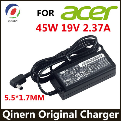 19V 2,37A 5,5*1,7MM 45W nešiojamojo kompiuterio adapterio įkroviklis, skirtas Acer Aspire 3 A314-31 A515-51-3509 E5-573-516D serijos nešiojamojo kompiuterio maitinimo šaltinis