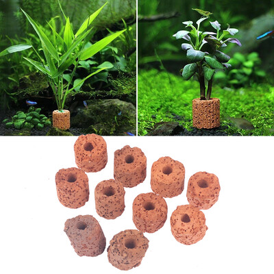 10 buc inel pentru plante acvariu filtru fix pentru rezervor de apă, suport pentru greutăți, instrument de fixare a plantelor, medii acvatice, ceramică gravitațională, inele ceramice