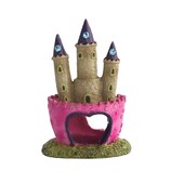 Καρτούν Ροζ Πριγκίπισσα Κάστρο Ενυδρεία Διακοσμήσεις Ρητίνη Castle Tower Στολίδια Δεξαμενή ψαριών Ενυδρείο Διακόσμηση σπιτιού Προμήθειες για κατοικίδια