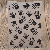 Plastové embossovacie priečinky Hand Palms na výrobu kariet, scrapbooking, svadobné papierové karty, dekorácie do fotoalbumov