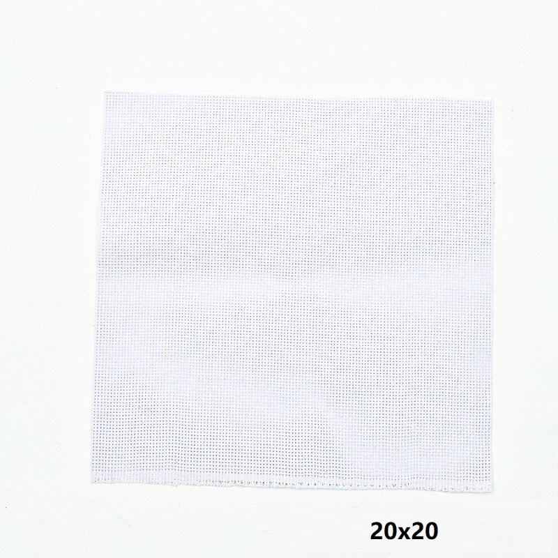 20x20 30x30 30x45 50x50 látka 11ct 14ct krížiková látka plátno malá mriežka biela DIY remeselné potreby vyšívanie
